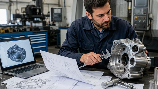 Revisión de archivos, apoyo en proceso de fabricación y capacidad para trabajar piezas especiales, materiales técnicos y geometrías complejas.